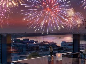 Silvester in der Innenstadt von Rostock