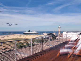 Kurzurlaub in Warnemünde, direkt am Strand