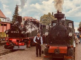 Eisenbahnromantik am Museumsbahnhof Bertsdorf