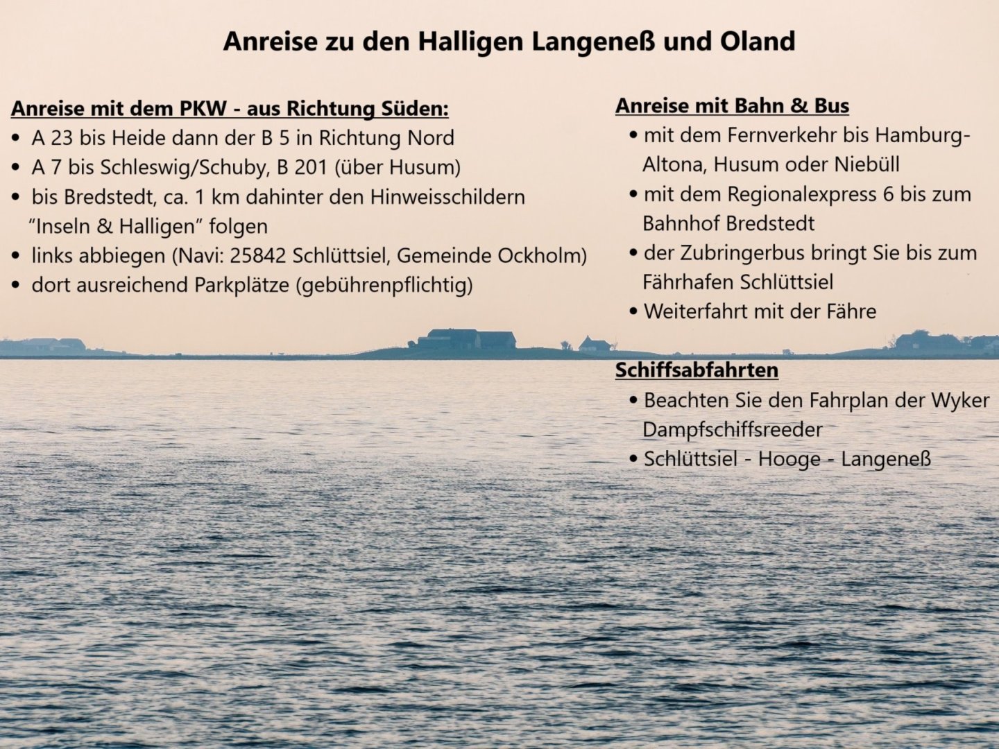 Ab ans Meer - Sensationeller Trip auf die Hallig Langeneß  