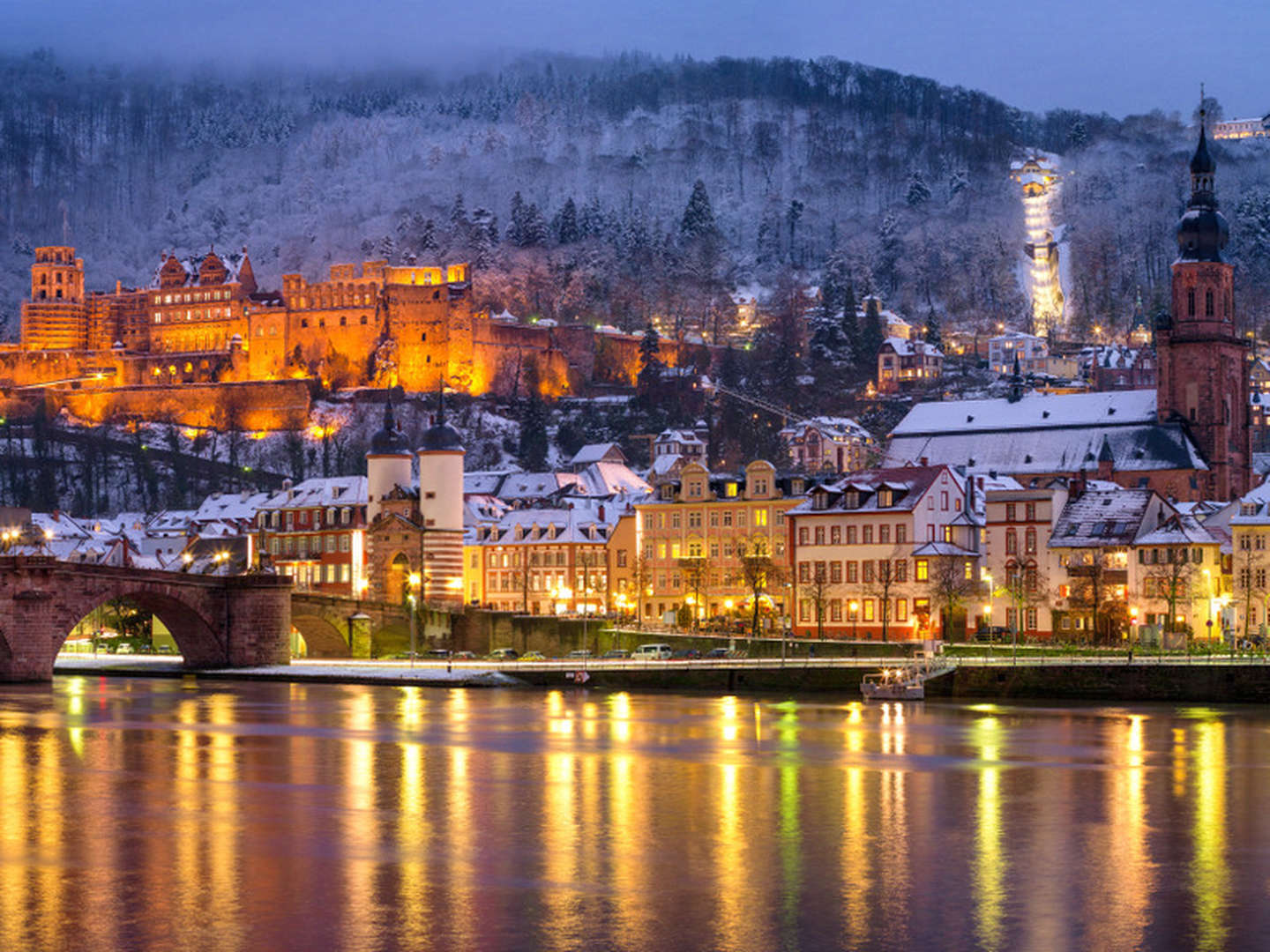 Weihnachtszauber im Schlosshotel in Heidelberg