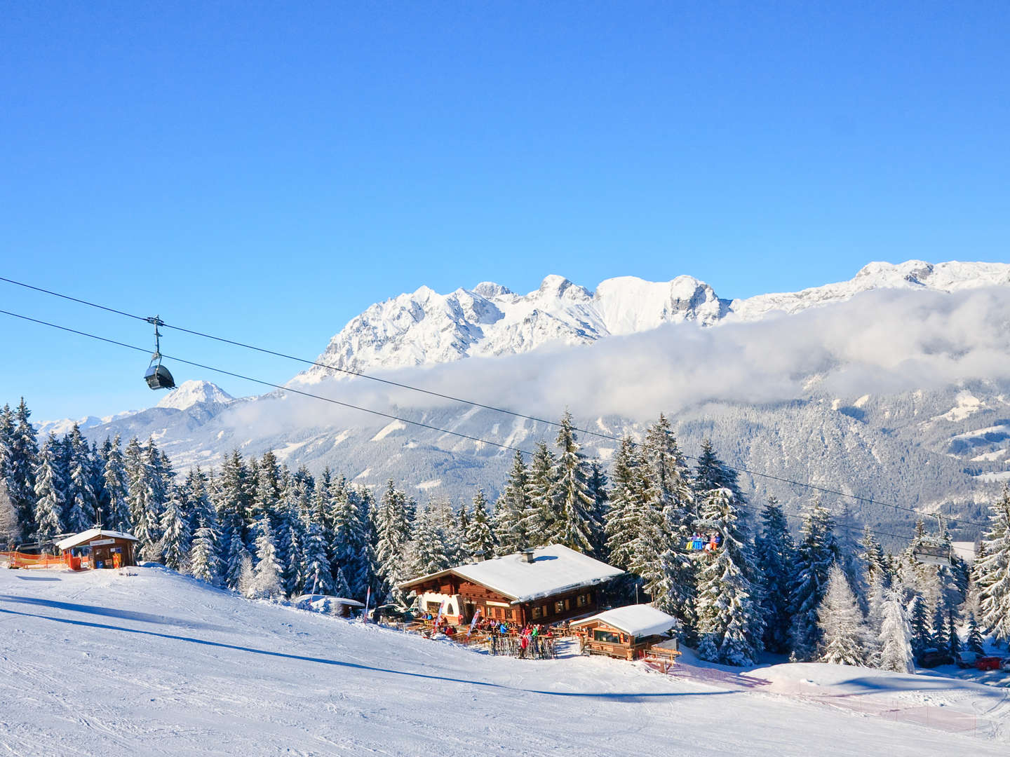 Sonnenskilauf  in der Region Schladming-Dachstein | direkt an der Seilbahn | 4 Nächte 