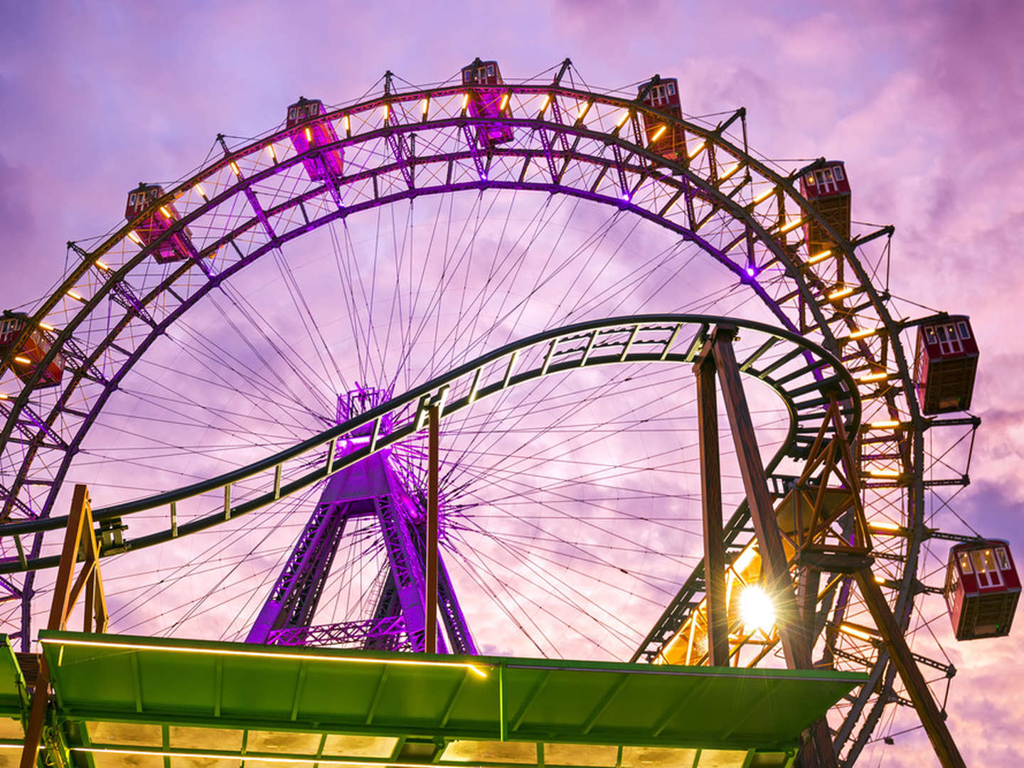 Riesenradromantik in Wien mit Blick über Prater & City | 2 Nächte