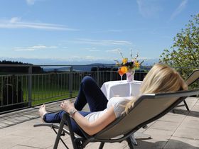 Höchsten Zeit 6 Tage mit Blick Richtung Bodensee und Alpenkette
