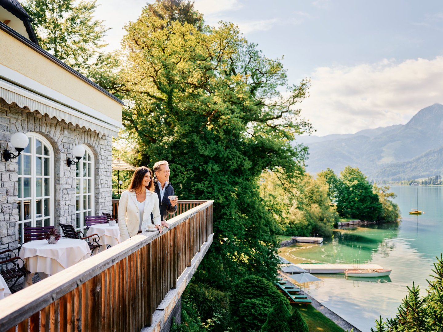 Königliches Flair & Seepanorama im englischen Herrenhaus direkt am Wolfgangsee | 2 Nächte