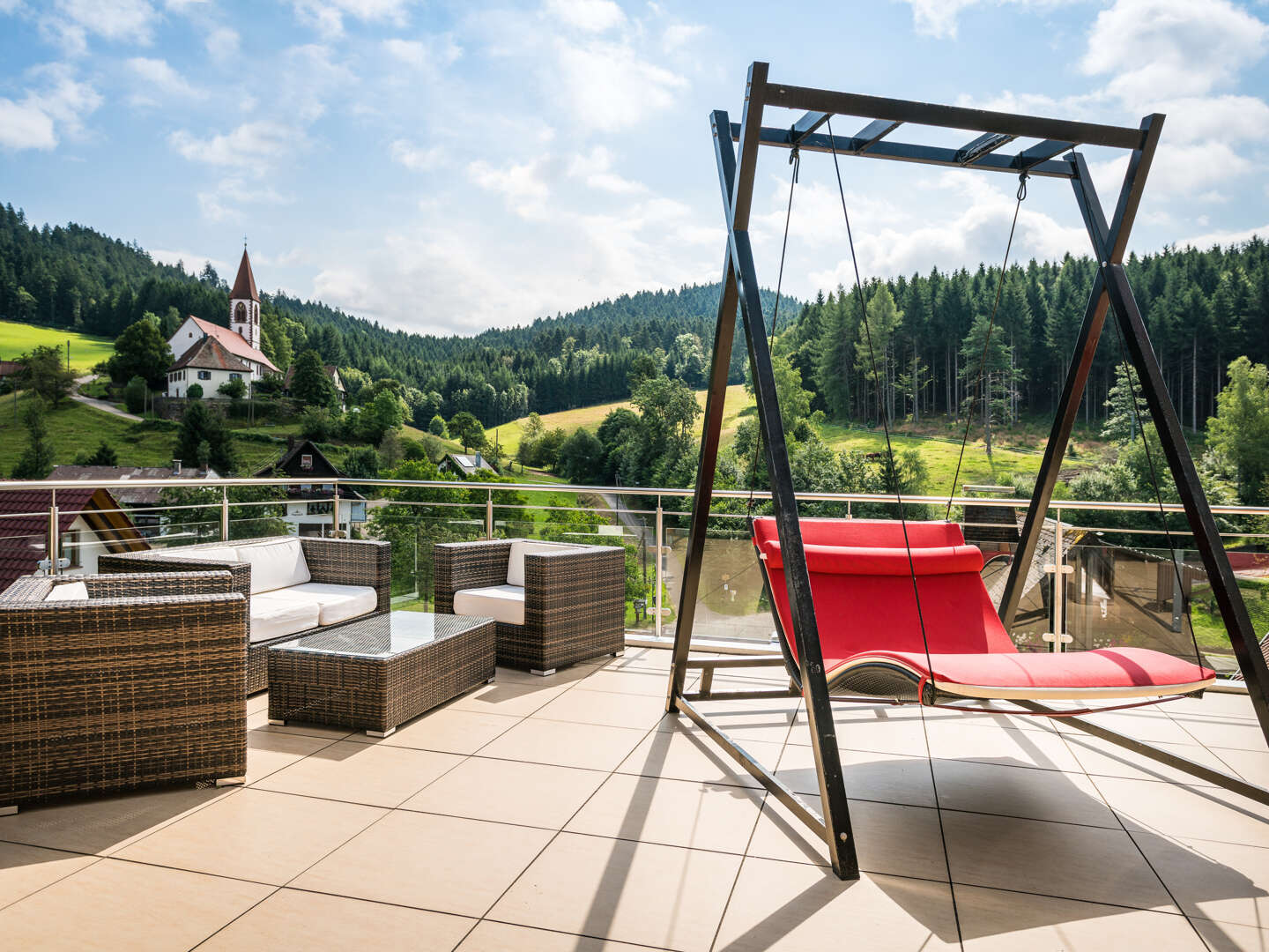 Sich zurück lehnen im Schwarzwald